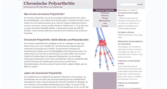 Desktop Screenshot of chronische-polyarthritis.com