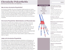 Tablet Screenshot of chronische-polyarthritis.com